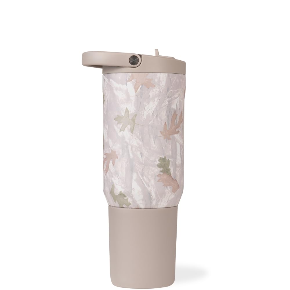 HydroJug Sport - Stainless Steel Tumbler with Straw, Vacuum Insulated, 32oz Leakproof Water Bottle, Ergonomic Design, Reusable, Dishwasher Safe, Rubber Base, Durable for Gym or Outdoors, Pink Sugar