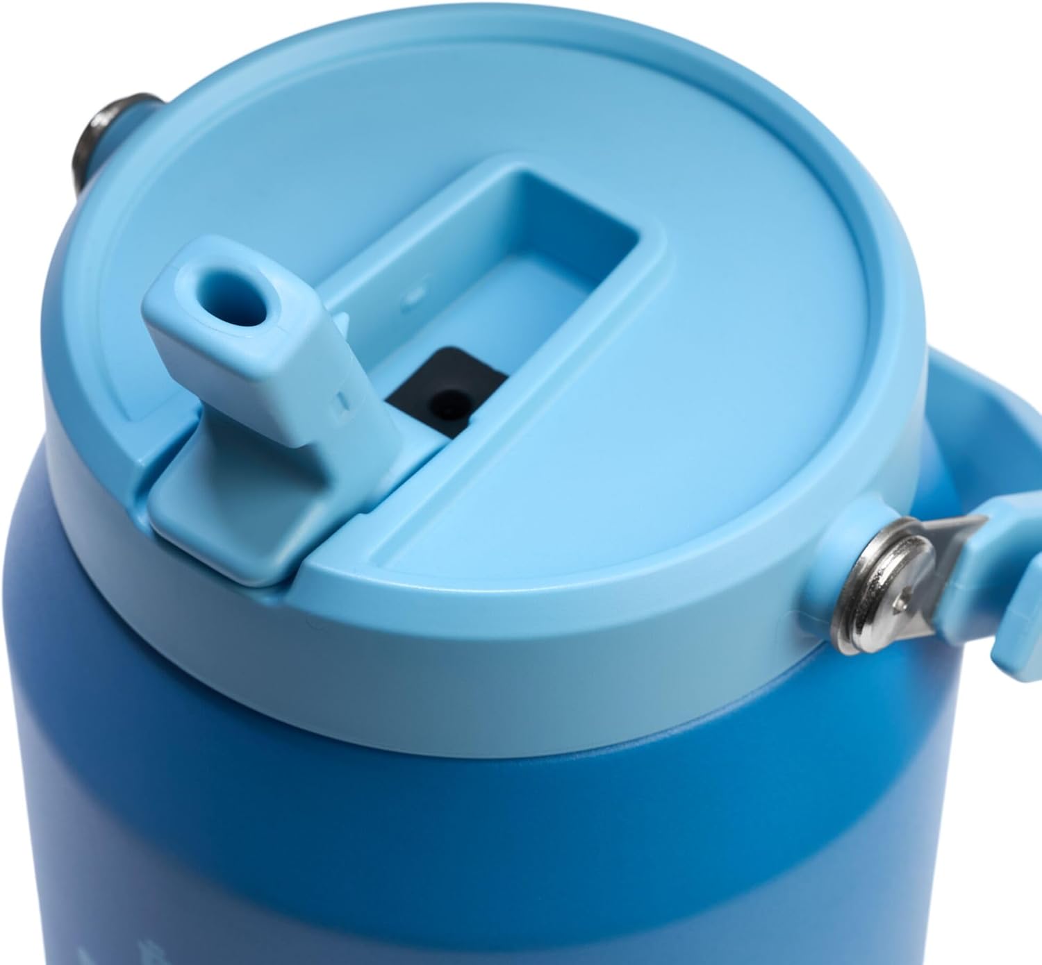 STANLEY IceFlow 2.0 Flip Straw Jug with Handle 64 oz | Twist On Lid and Flip Up Straw | Leakproof for Travel and Sports | Insulated Stainless Steel |BPA-Free | Azure