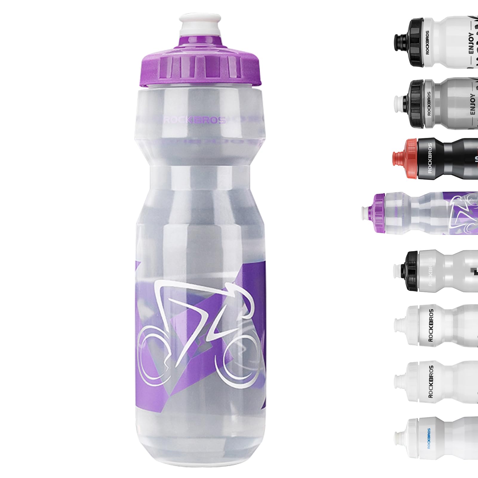 ROCKBROS Cycling Water Bottle, 20-25oz Cycling Bottle,Without BPA and BPS