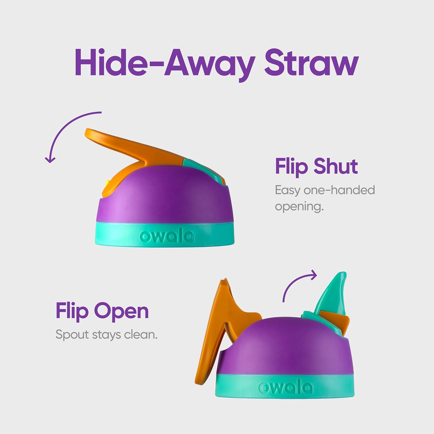 Owala Flip Insulated Stainless Steel Water Bottle with Straw, BPA-Free Sports Water Bottle, Great for Travel, 24 Oz, Shy Marshmallow